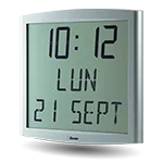 Bodet Cristalys LCD ur til kontorer