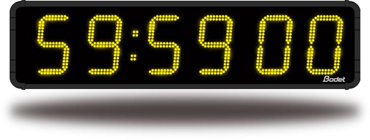 4011x.057 Digital Stopwatch & Clock - 57mm digits - Wharton